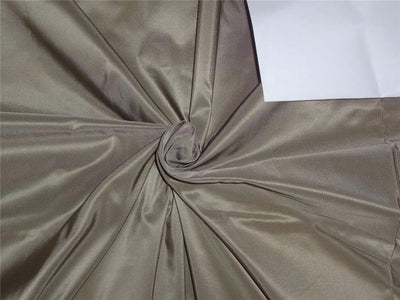 100% Pure Silk Taffeta Fabric Taupe 60&quot;TAF279[4]