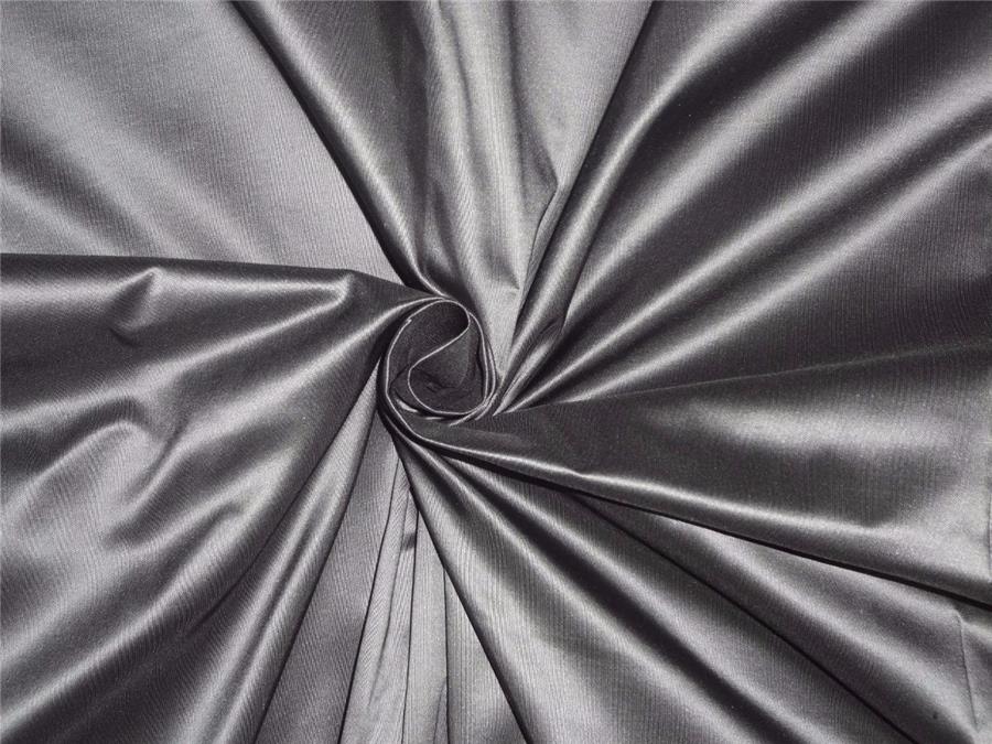 100% Pure Silk Taffeta Fabric Black x Ivory colour 60&quot;wide TAF279[1]