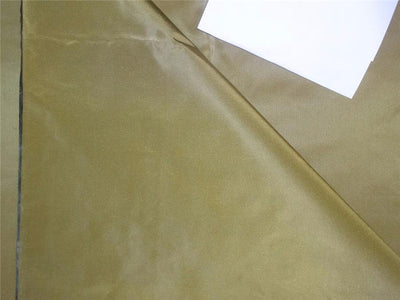 100%Pure Silk Taffeta Fabric Mustard x Dusty Green 60&quot;