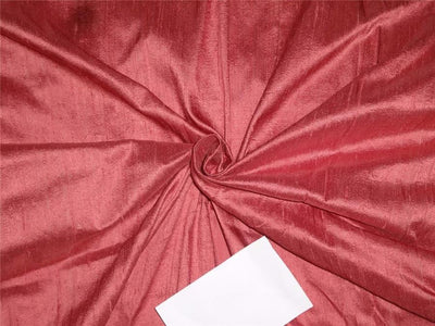 100% Pure Silk Dupioni Fabric Deep Rose Color 54&quot;wide with Slubs
