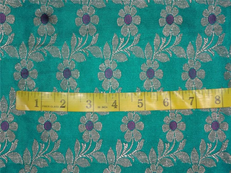 Silk Brocade Fabric Green,Purple x Metallic Gold COLOR 44" WIDE BRO530[5]