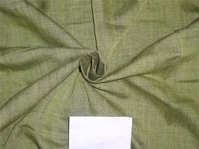 Two Tone Green x Black Color Linen Fabric 54&quot; wide