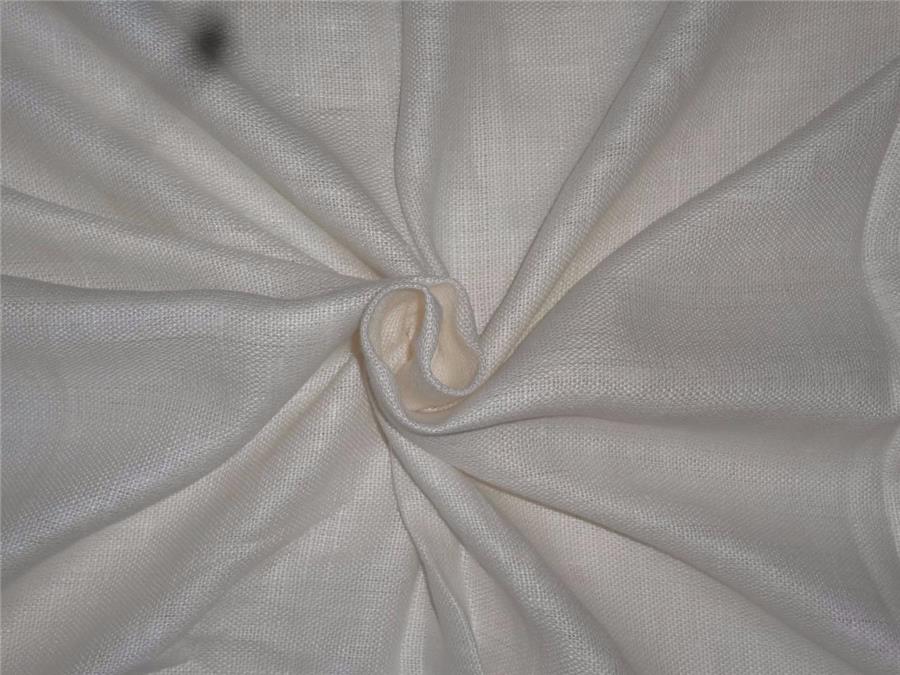 Heavy Linen Ivory Color Fabric 58&quot; Cut Length of 2.25 yards