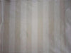 100% Pure Silk Taffeta Fabric Cream x Champagne colour Stripes 54" wide TAFS139[1]