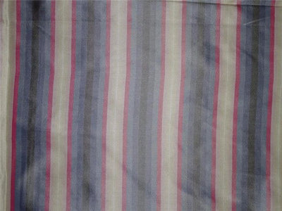 100%Pure Silk Taffeta Fabric Blue,Pink x Green Color Cut Length 1.55
