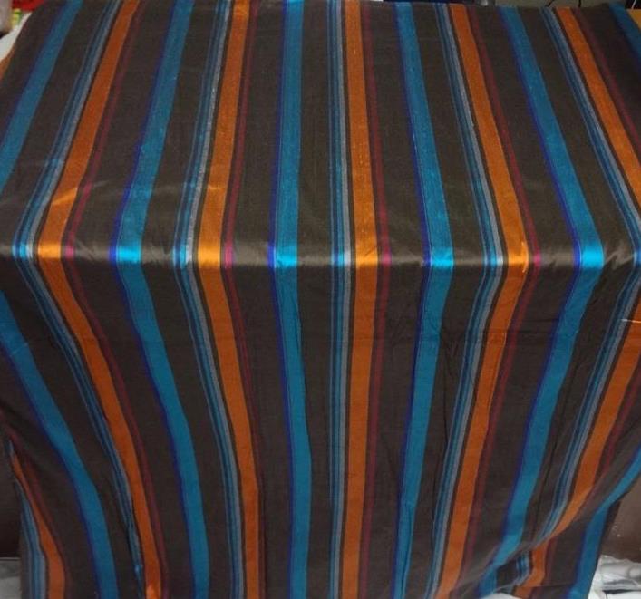 100% silk dupion stripe multi color 54&quot; DUPS28[1]
