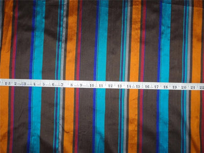 100% silk dupion stripe multi color 54&quot; DUPS28[1]