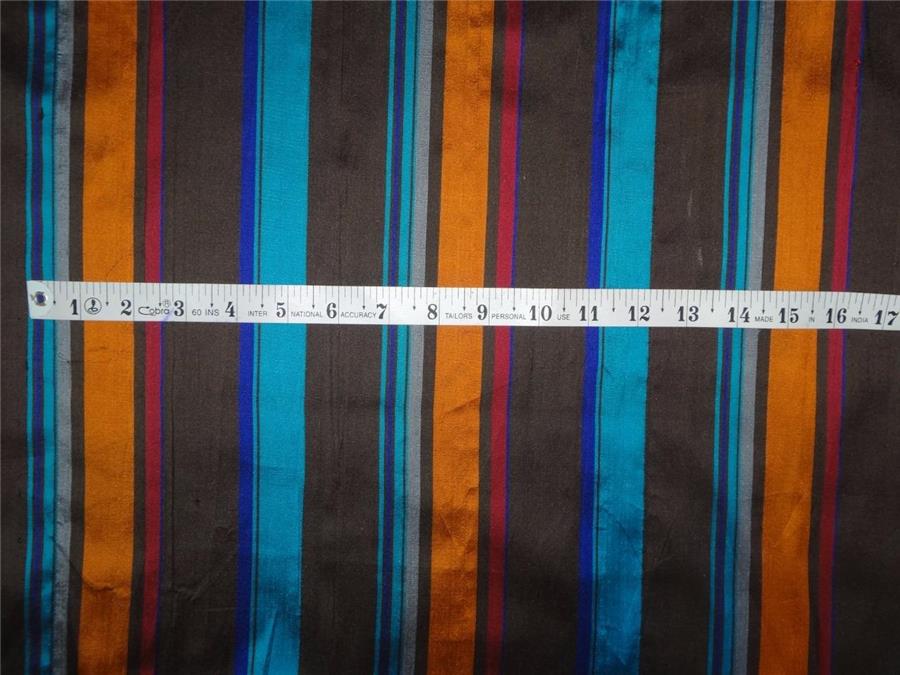 100% silk dupion stripe multi color 54&quot; DUPS28[1]