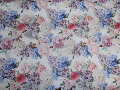floral print Scuba Knit fabric 59&quot; wide-thin for fashion wear[7660]