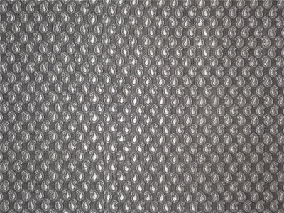 SILK BROCADE FABRIC Silver x Grey Tiny Paisleys Color 44" Wide BRO532[2]
