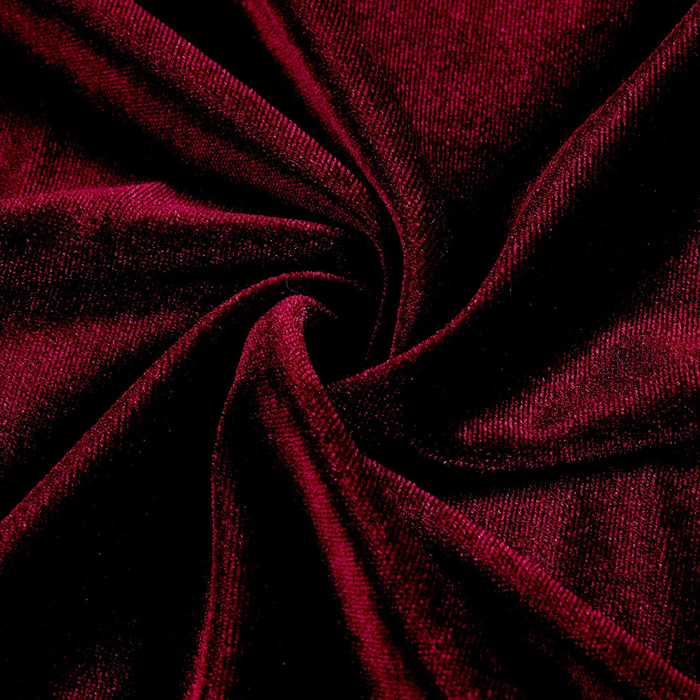 Iridescent Micro Velvet Red x Black Fabric ~ 44&quot; wide