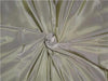 100%Pure Silk Taffeta Fabric Cream x Green 60&quot;