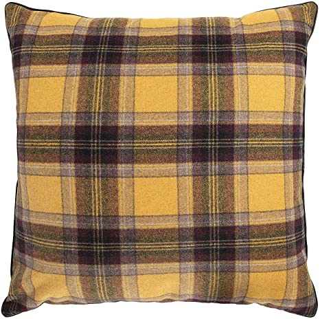 100% silk dupion brown and yellow Plaids fabric 54&quot; wide