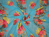 2x2 cotton voile blue embroidered 44&quot; B2#88[3]