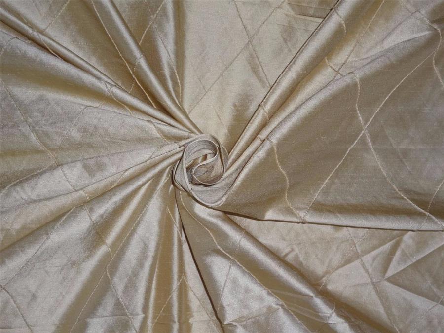 100% silk caramel gold large dupioni pintucks single length PKT#P29[1]