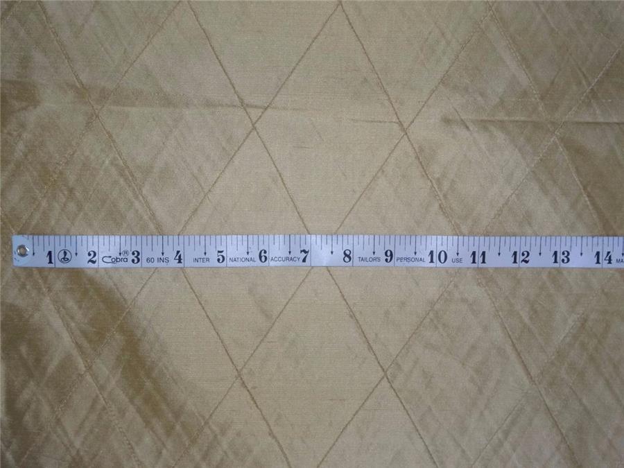 100% silk caramel gold large dupioni pintucks single length PKT#P29[1]