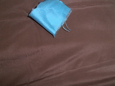 Pure Silk crepe fabric 44&quot;-dark teakwood