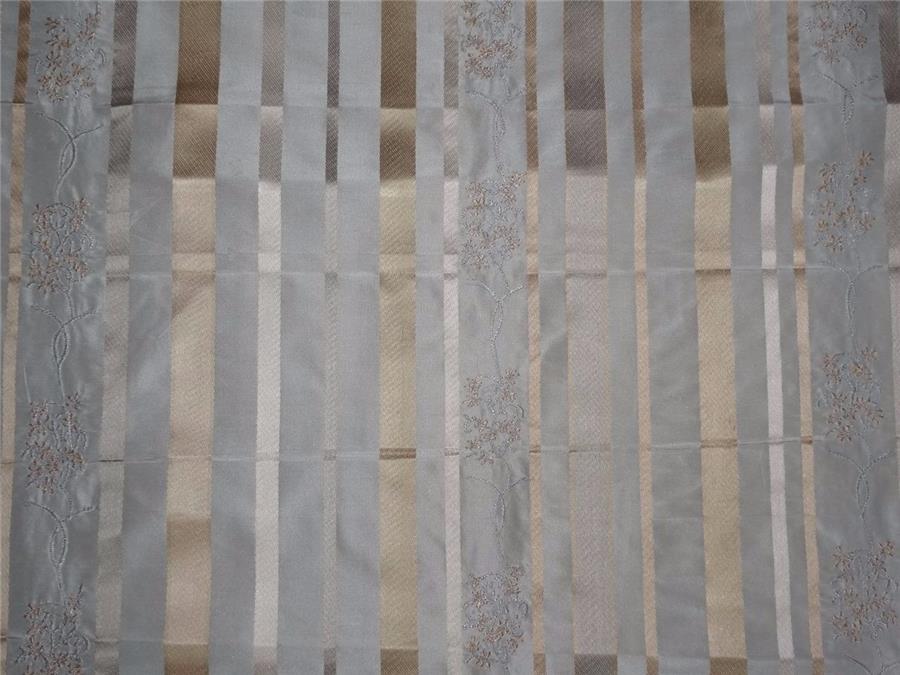 100% silk taffeta satin stripe embroidered TAFS72[3]