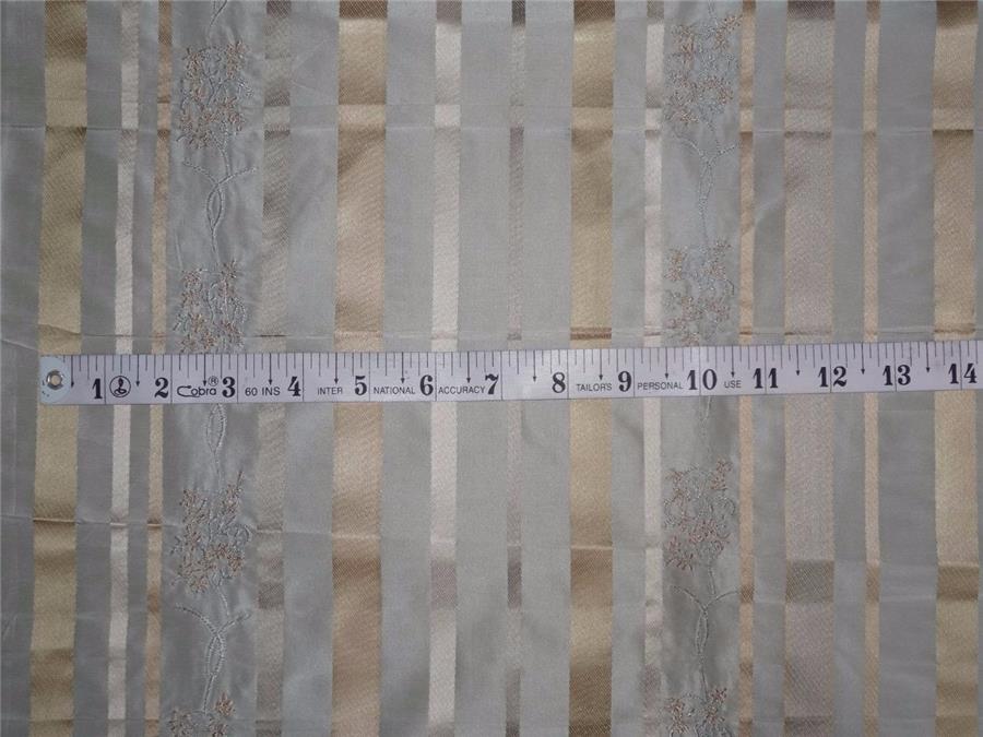 100% silk taffeta satin stripe embroidered TAFS72[3]