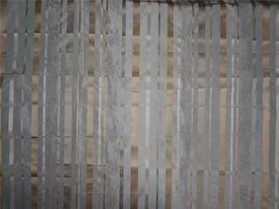 100% silk taffeta satin stripe embroidered TAFS72[3]