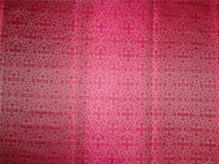 Silk brocade Fabric new design vestment PINK Color 44" wide BRO533[2]