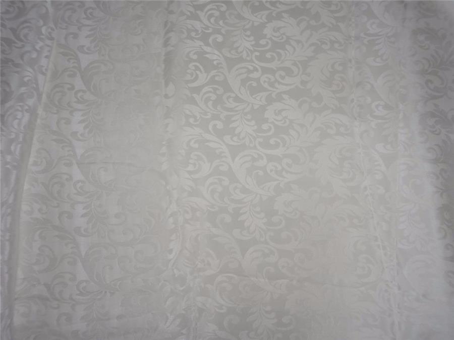 silk crepe JACQUARD - white floral B2#90[1]