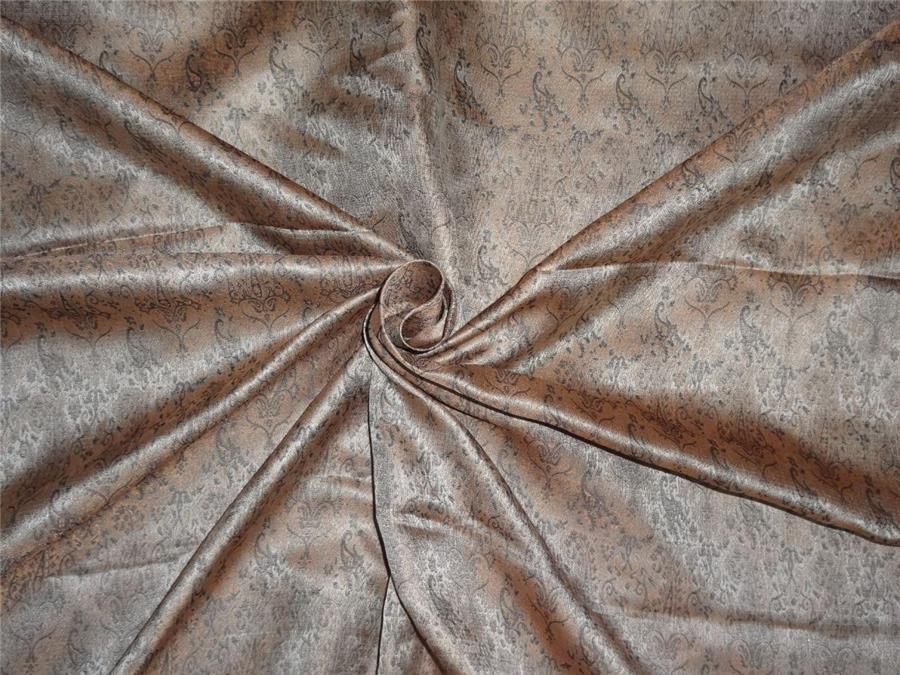 purely silk brocade antique gold x black 44&quot; BRO533[4]
