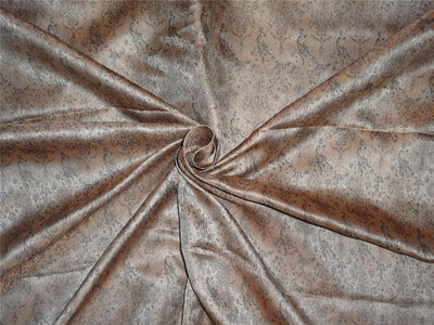 purely silk brocade antique gold x black 44&quot; BRO533[4]