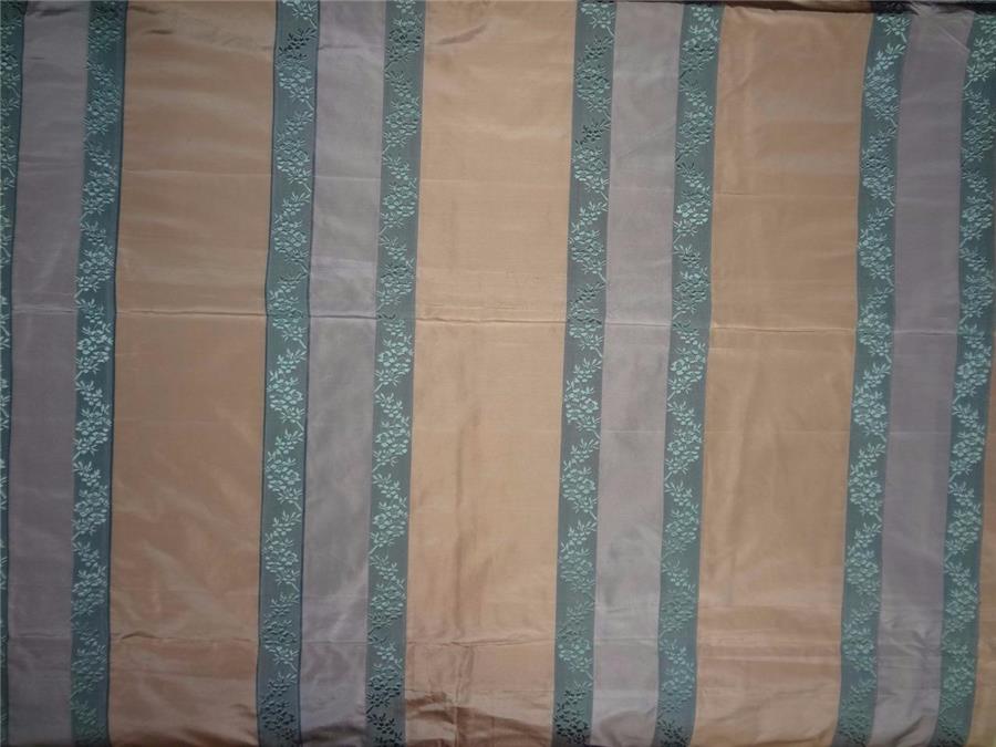 silk tafetta jacquard stripe blue /ivory single TAFSJ17[3]