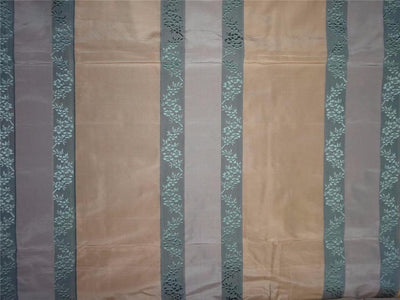 silk tafetta jacquard stripe blue /ivory single TAFSJ17[3]