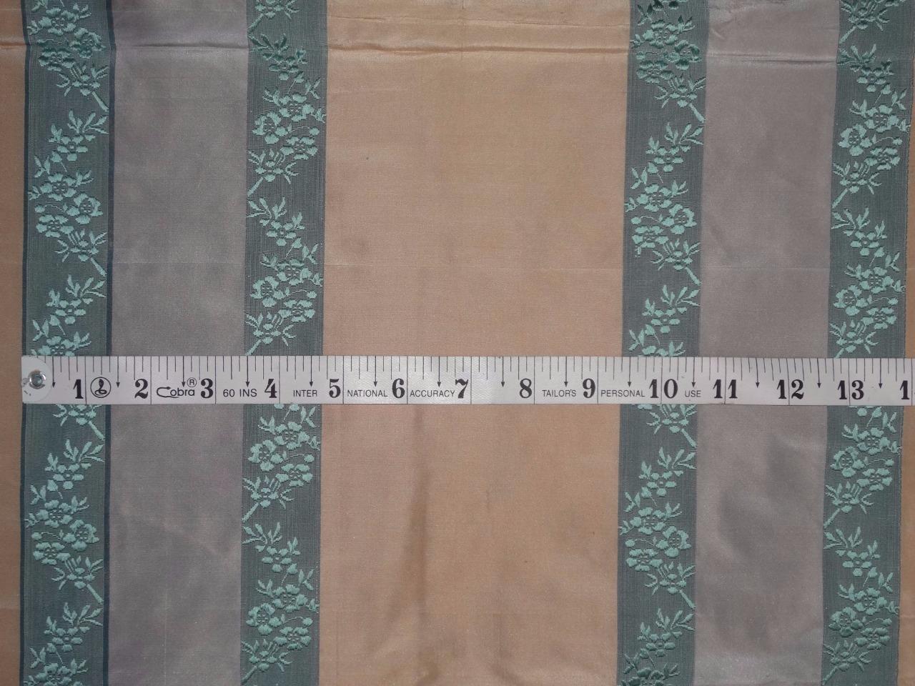 silk tafetta jacquard stripe blue /ivory single TAFSJ17[3]