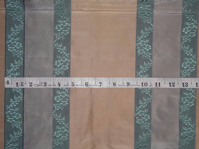 silk tafetta jacquard stripe blue /ivory single TAFSJ17[3]