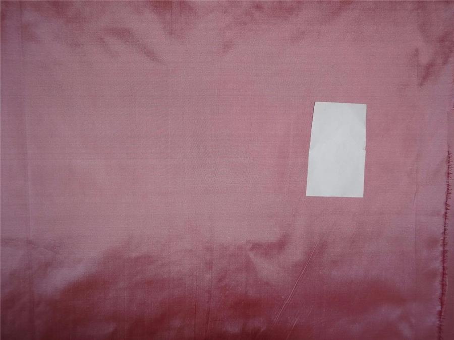100% Silk Dupioni fabric 54&quot; wide- pink x maroon