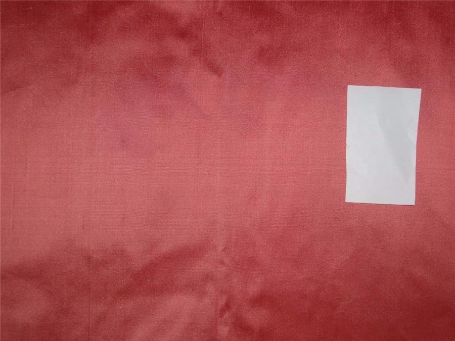 100% Silk Dupioni Red x Coral fabric 54&quot; wide
