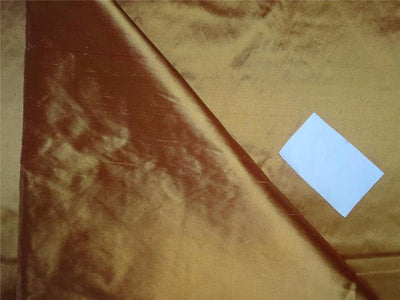 Pure SILK Dupioni FABRIC Gold x Red Sunset color 54" wide DUP31A[1]