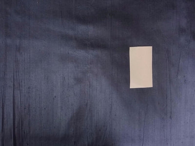 100% PURE SILK DUPION FABRIC cloudy blue x black colour 54" wide MM76[2]