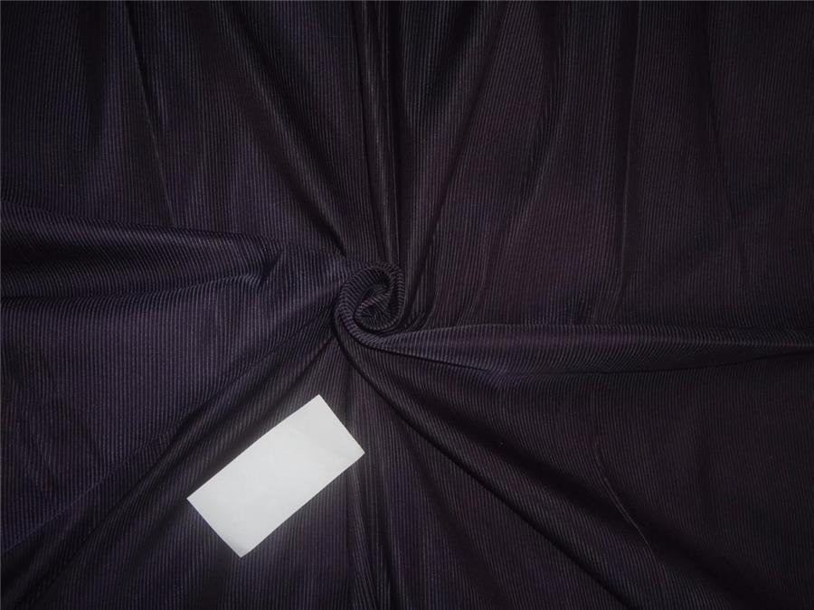 100% SILK TAFFETA FABRIC PIN STRIPE 44&quot;- purple TAF#S144[2]