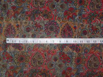 pure silk CDC crepe printed fabric 16 mm weight b2#101/4