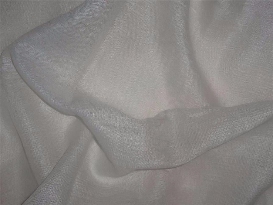 Thin 26 momme off white /light cream pure linen fabric 59&quot;wide *PKT41