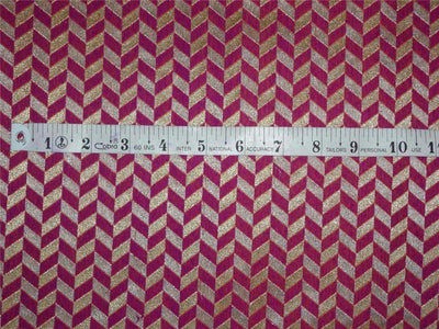 spun brocade fabric pink x purple & metallic gold color 44" wide BRO537[4]