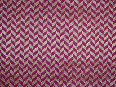 spun brocade fabric pink x purple & metallic gold color 44" wide BRO537[4]