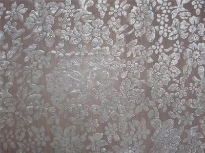 Natural Dyeable Devore Burnout Velvet fabric ~ 44&quot; wide