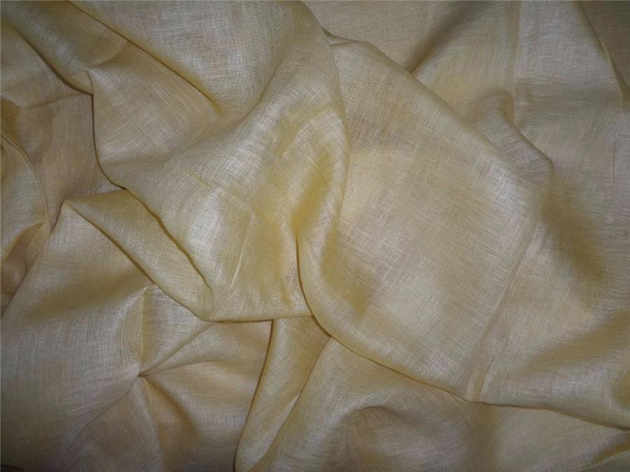 Sheer Gauze Linen--yellow Thin Transparent Linen Fabric 58&quot;