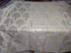 100% cotton brocade fabric ivory with gold metallic color 44" wide BRO543[1]