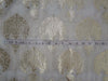 100% cotton brocade fabric ivory with gold metallic color 44" wide BRO543[1]