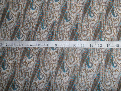 Silk chiffon paisley printed 44" wide [7997]