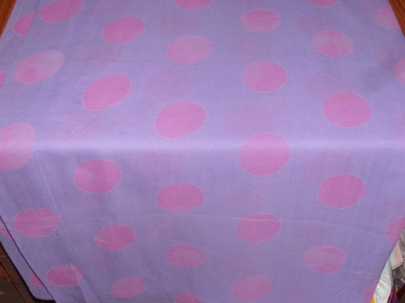 silk georgette polka dot printed 44&quot; wide