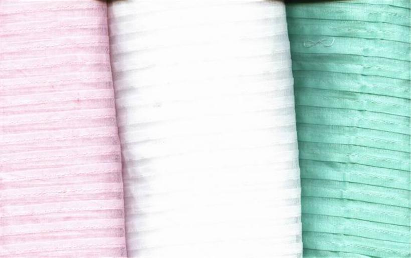cotton organdy 8 mm stiched pleats~21