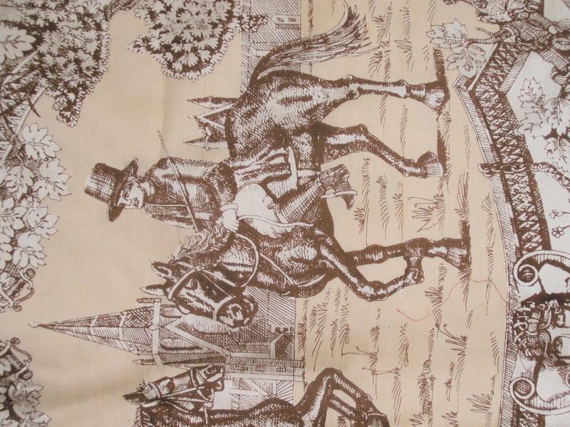 Silk Dupioni Fabric printed &quot;olden days-nostalgia&quot; width 54&quot;