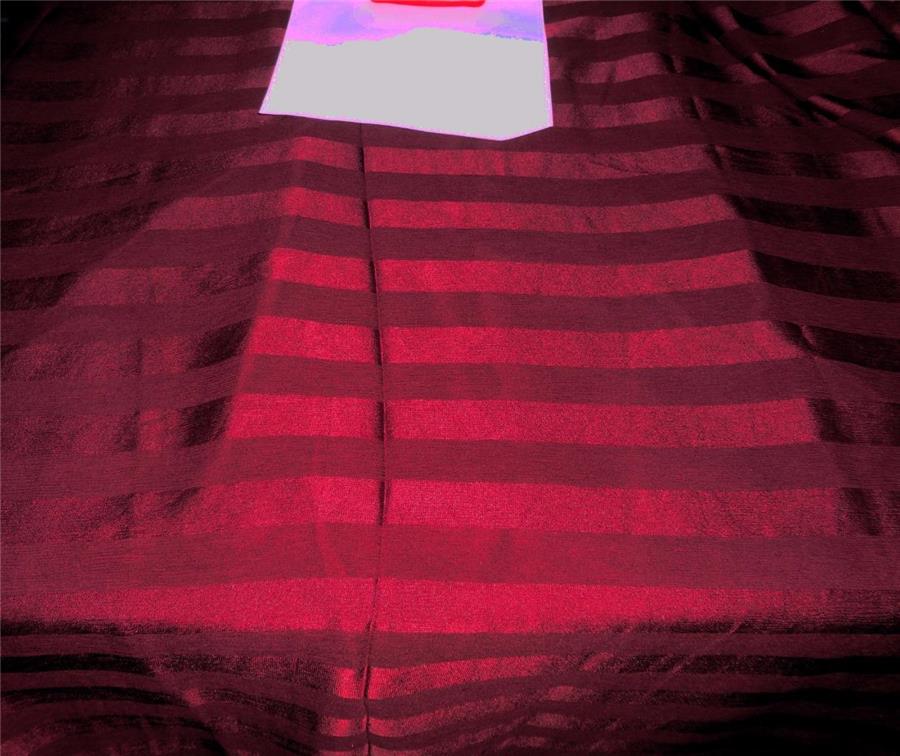 silk chiffon 1&quot; satin stripe fabric maroon 44&quot;chiffonstripe[4]